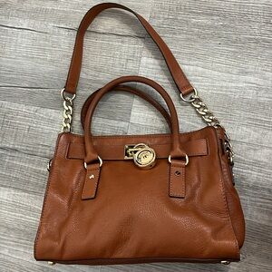 Michael Kors Tan Leather Shoulder Bag